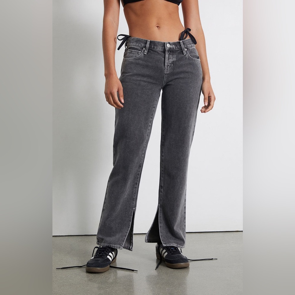 Pacsun Black Low Rise Straight Leg Jeans Size 27 - Picture 4 of 10